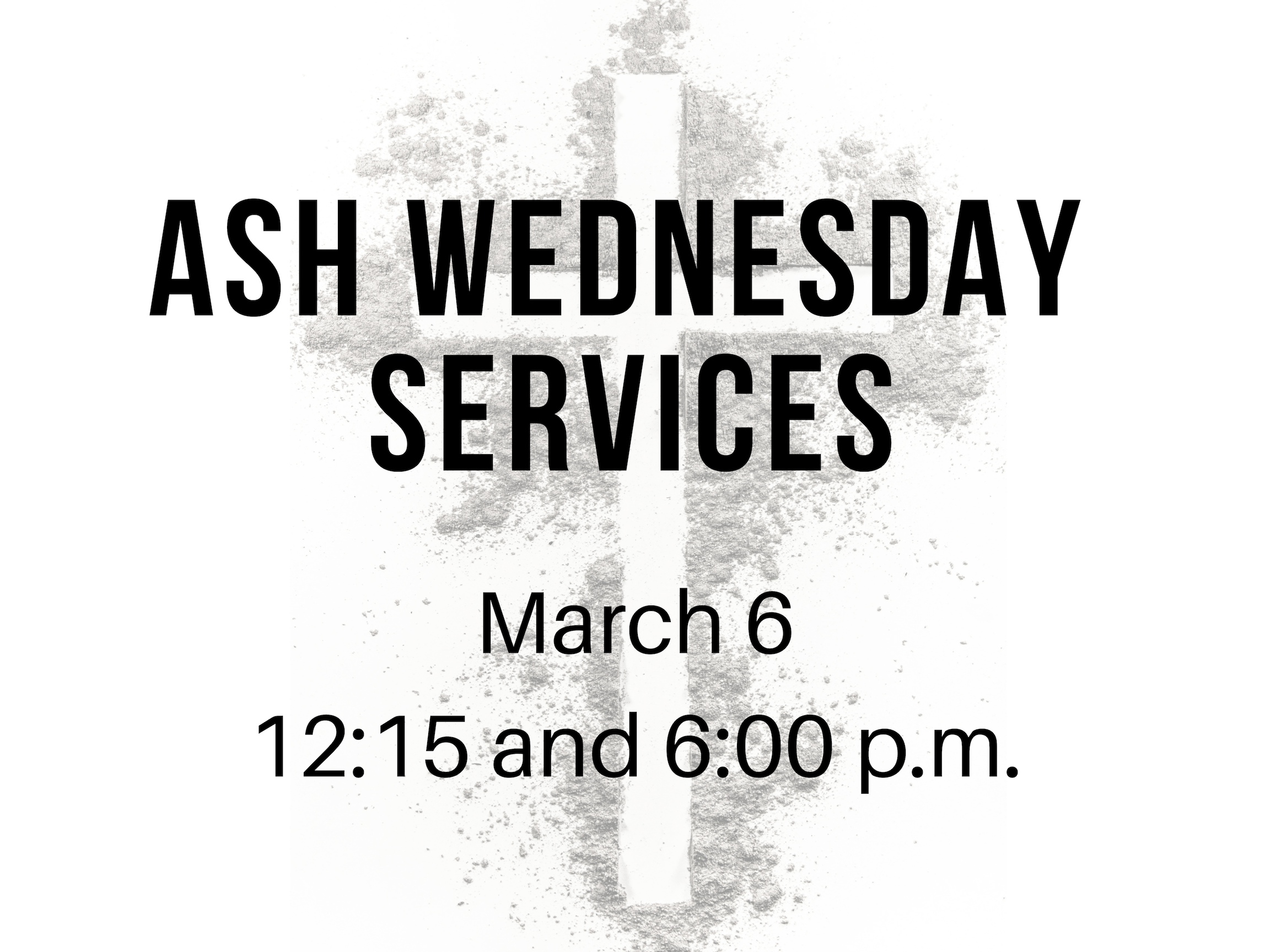 ASH WEDNESDAY SERVICES ASHLAND PLACE UNITED METHODIST CHURCH